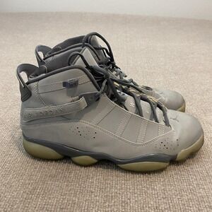 Jordan 6 Rings Shoes Mens Size 10 Gray High Top Basketball Sneakers 322992-001